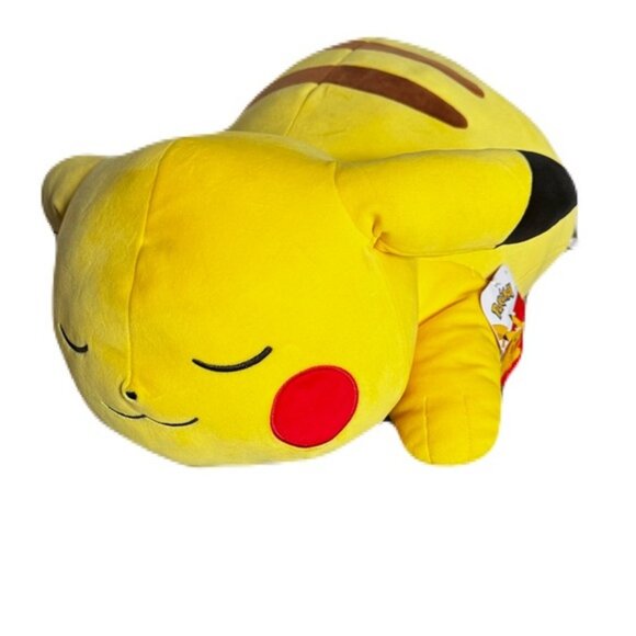 Pokemon Pikachu Sleeping Plush 18” New - Picture 1 of 13
